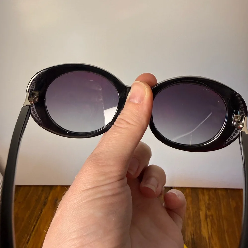 Swarovski Black Sunglasses with‎ Yellow Case